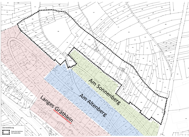 Bild: Eine Zeichnung des geplanten neuen Baugebiets in Versbach